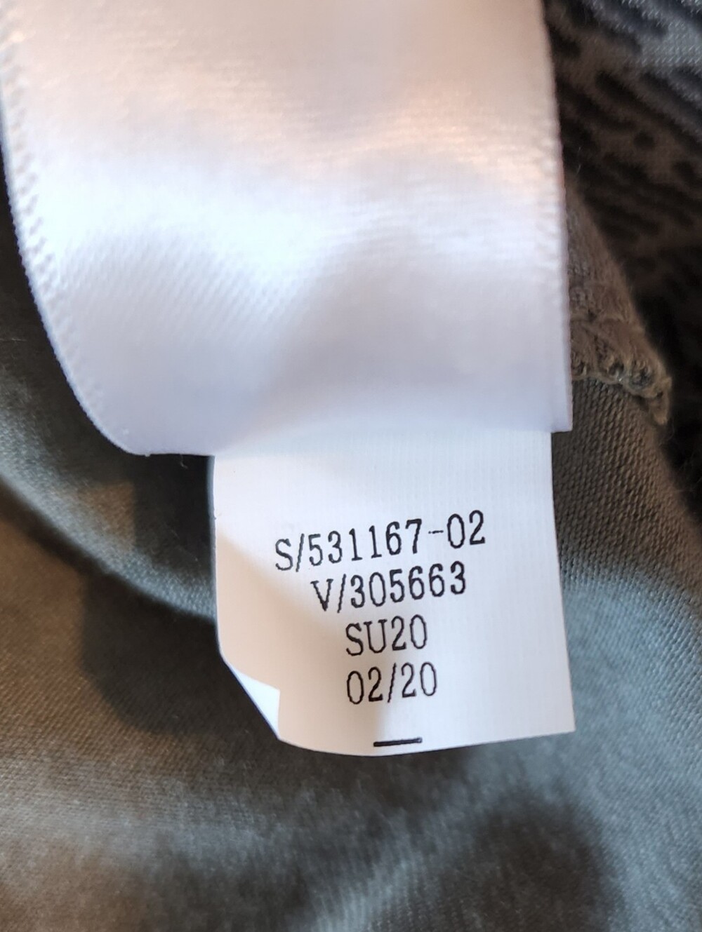 Athleta Santorini Thera Printed Dress Modal Blend Size Medium Olive Green/Black - Picture 4 of 4